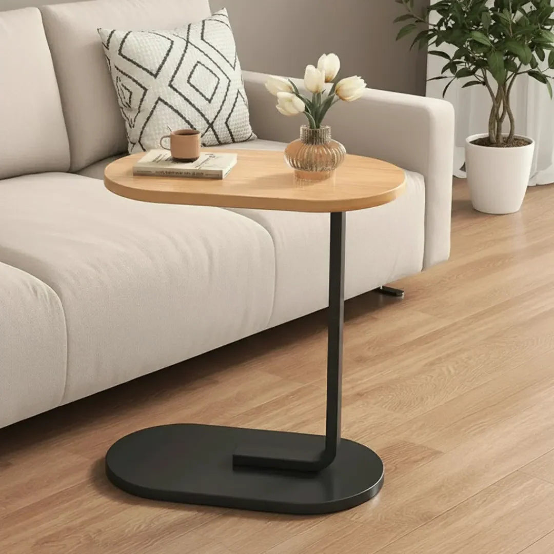 C-Shaped Sofa Side Table (Fixed Height)