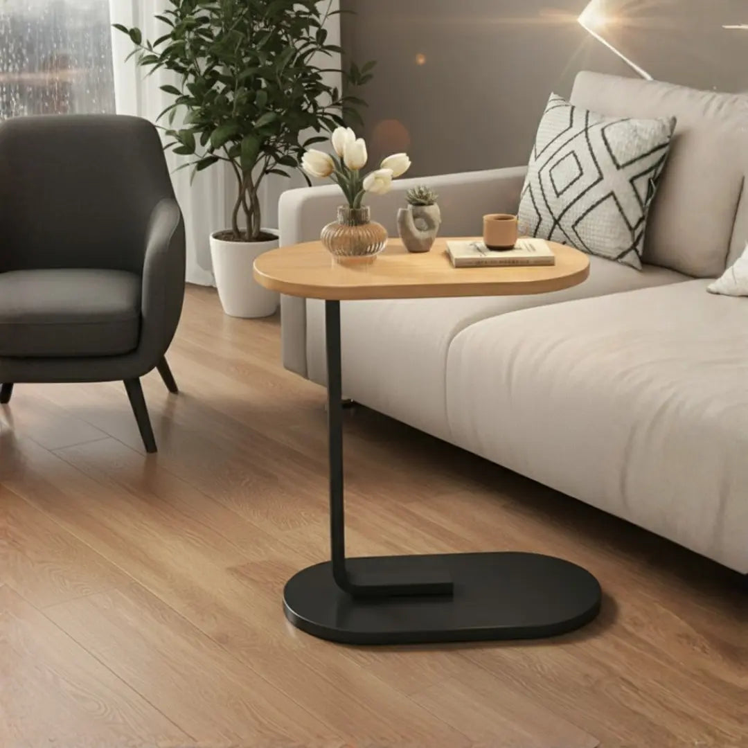C-Shape Sofa Side Table (Fixed Height)