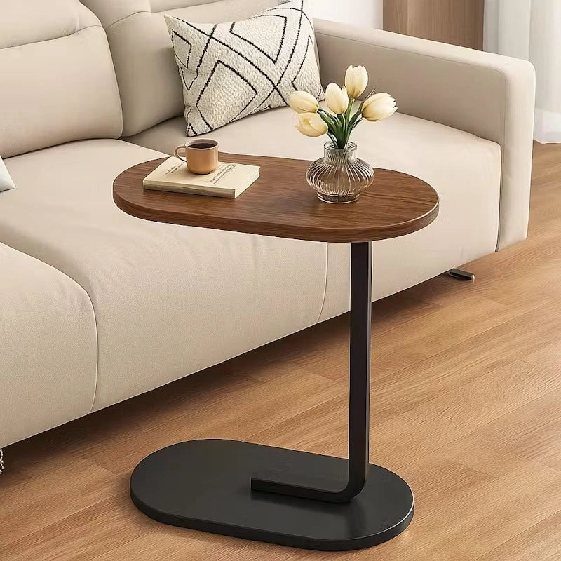 C-Shaped Sofa Side Table (Fixed Height)