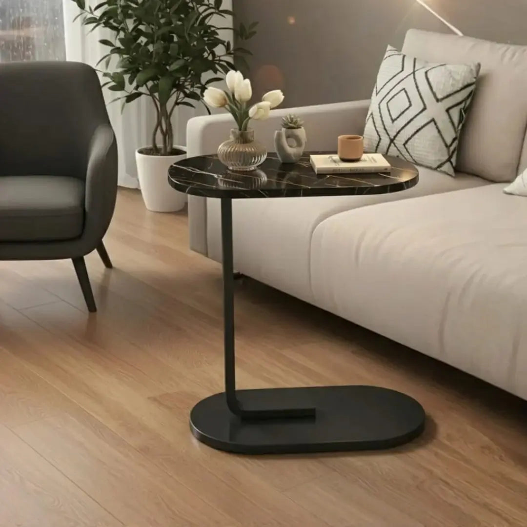 C-Shape Sofa Side Table (Fixed Height)